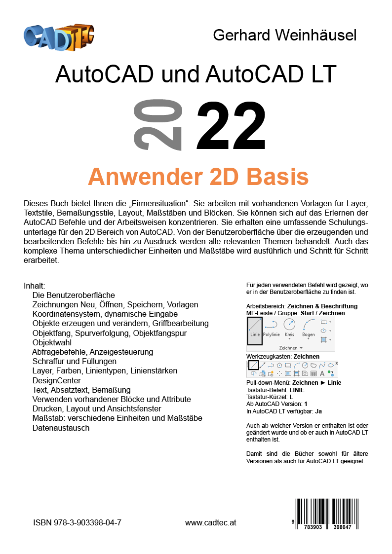 AutoCAD 2022 Anwender 2D Basis