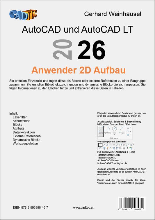 AutoCAD 2026 Anwender 2D Aufbau