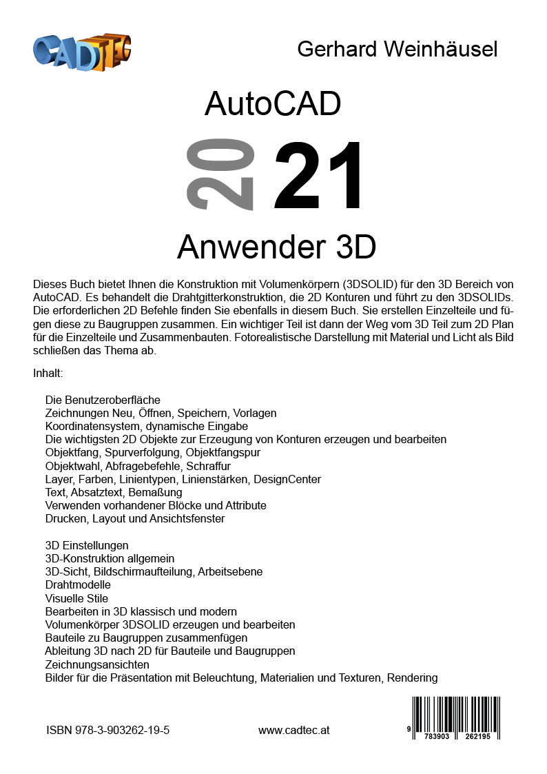 AutoCAD 2021 Anwender 3D