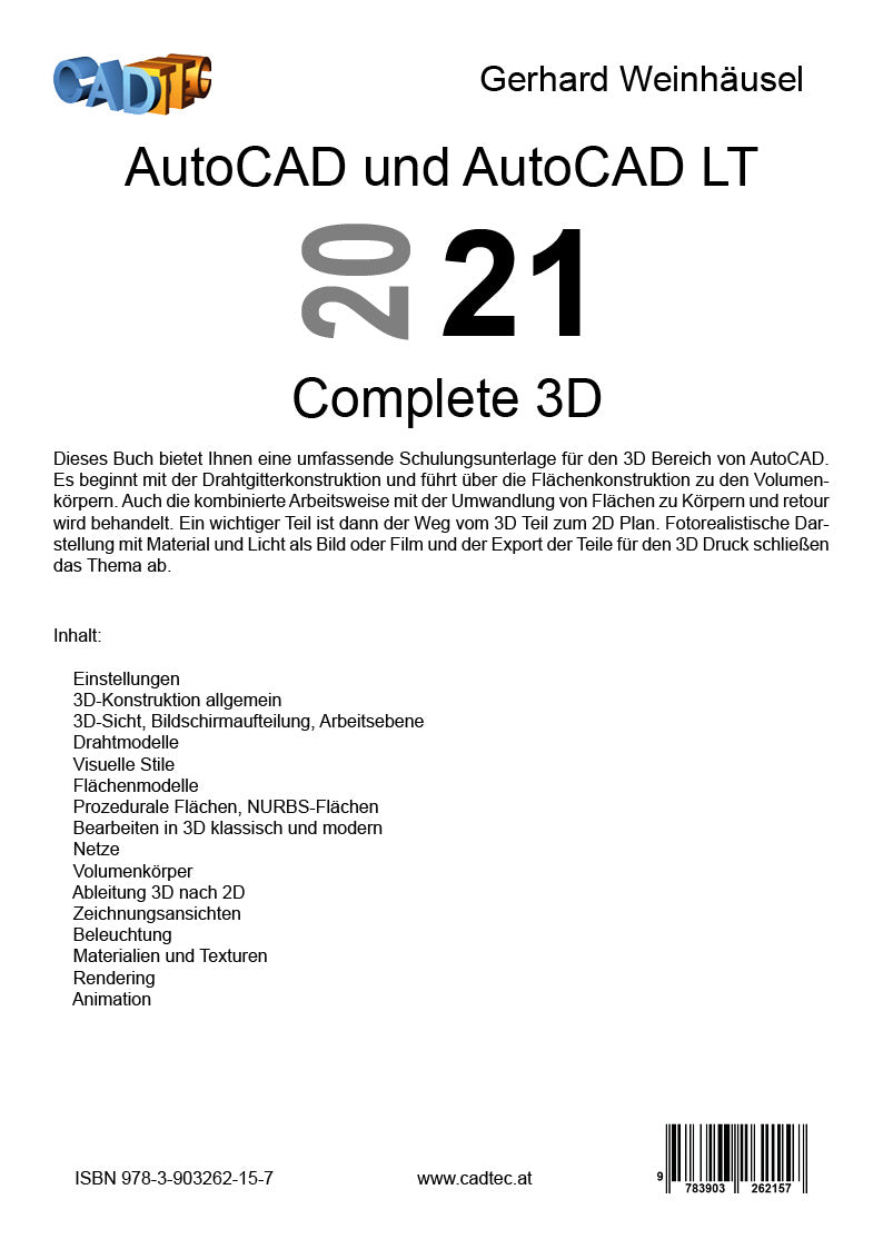 AutoCAD 2021 Complete 3D