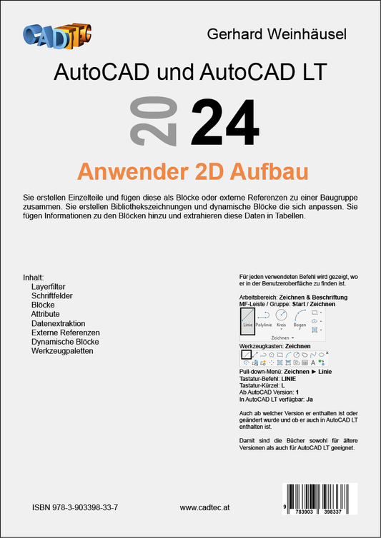 AutoCAD 2024 Anwender 2D Aufbau