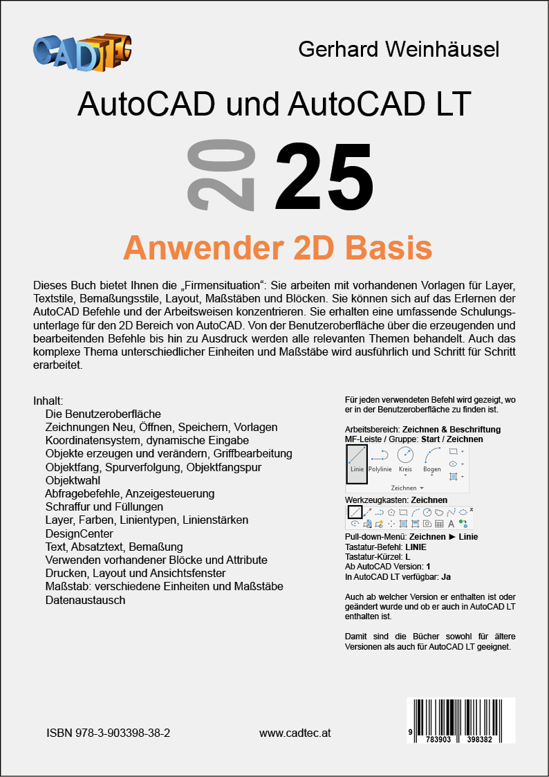 AutoCAD 2025 Anwender 2D Basis